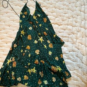 Free people halter mini dress